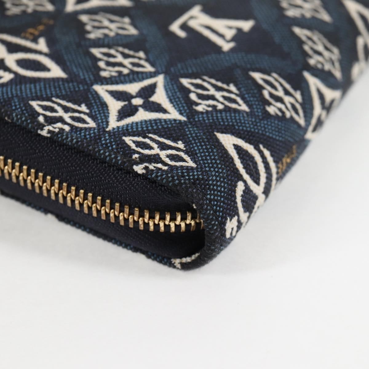 Louis Vuitton Zippy Limited Edition Since 1854 Monogram Jacquard Blue Canvas Wallets Accessory (Pre-Owned)
