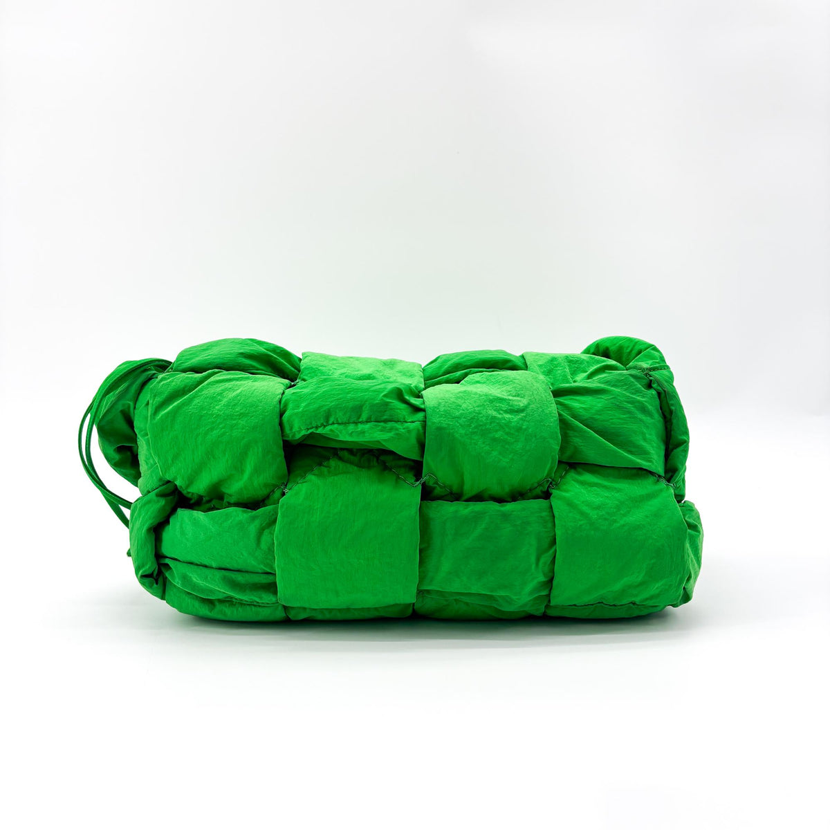 Bottega Veneta Padded Tech Cassette Intrecciato Nylon Green Nylon Crossbody Bag Bag (Pre-Owned)