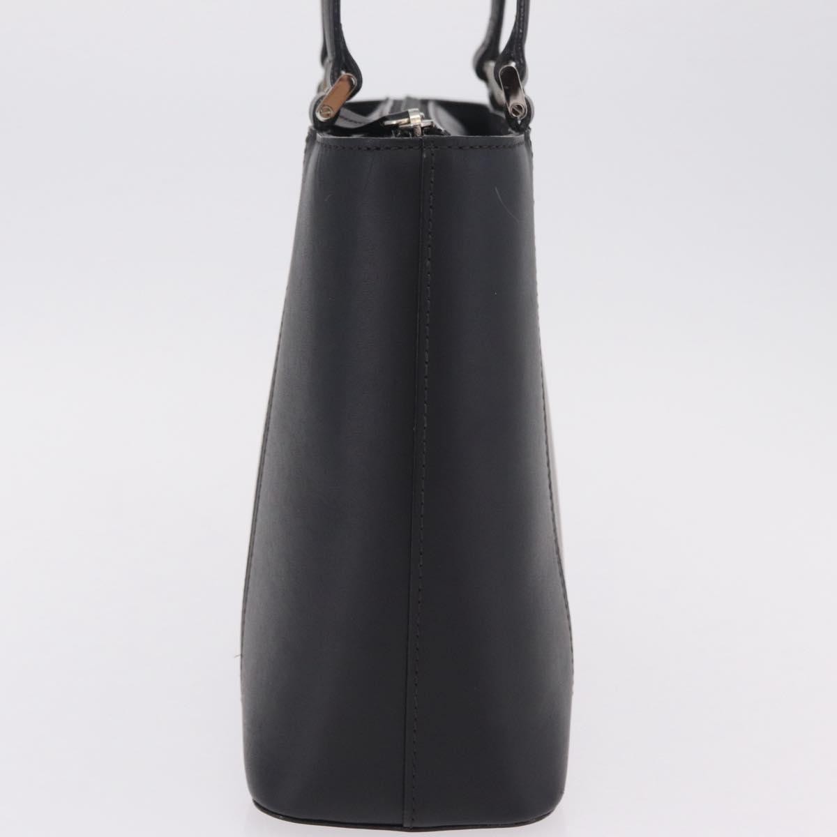 Burberry Vintage Leather Black Leather Handbag (Pre-Owned)