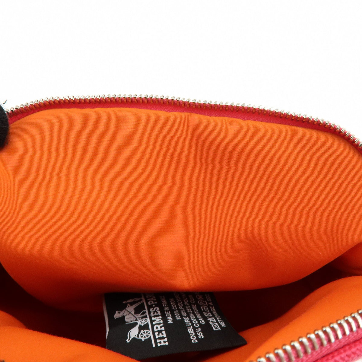 Hermes Bolide Travel Canvas Pink Cotton Clutche & Pouche Bag (Pre-Owned)
