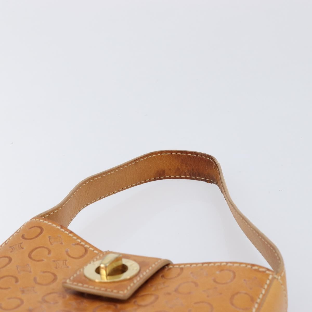 Celine C Macadam Canvas And Leather Brown Leather Handbag (Pre-Owned)