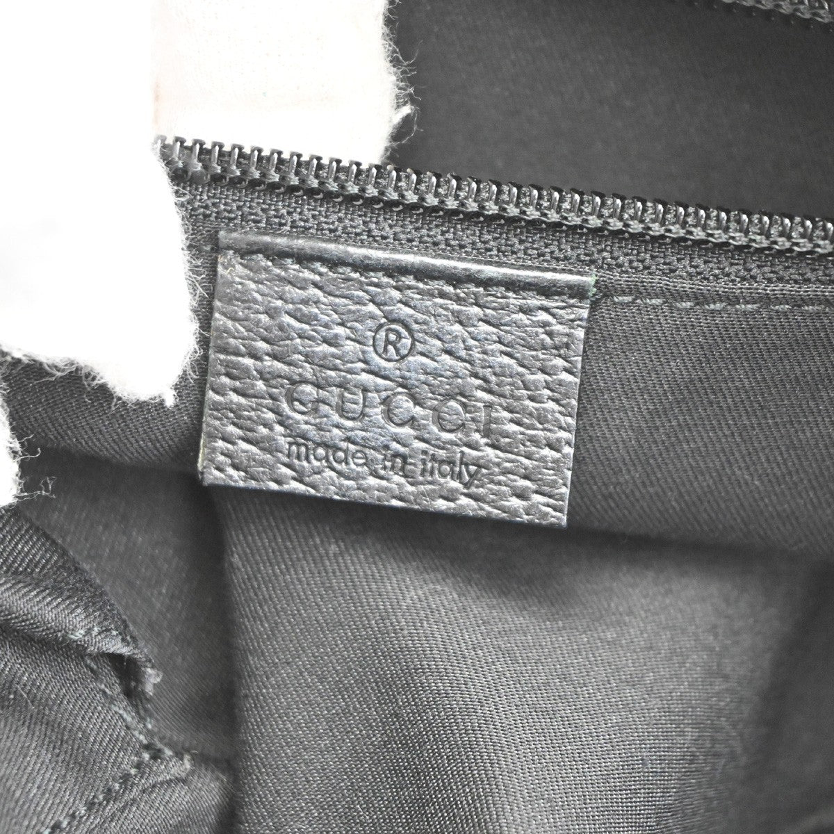 Gucci Web Zip Gg Canvas Black Canvas Tote Bag Bag (Pre-Owned)