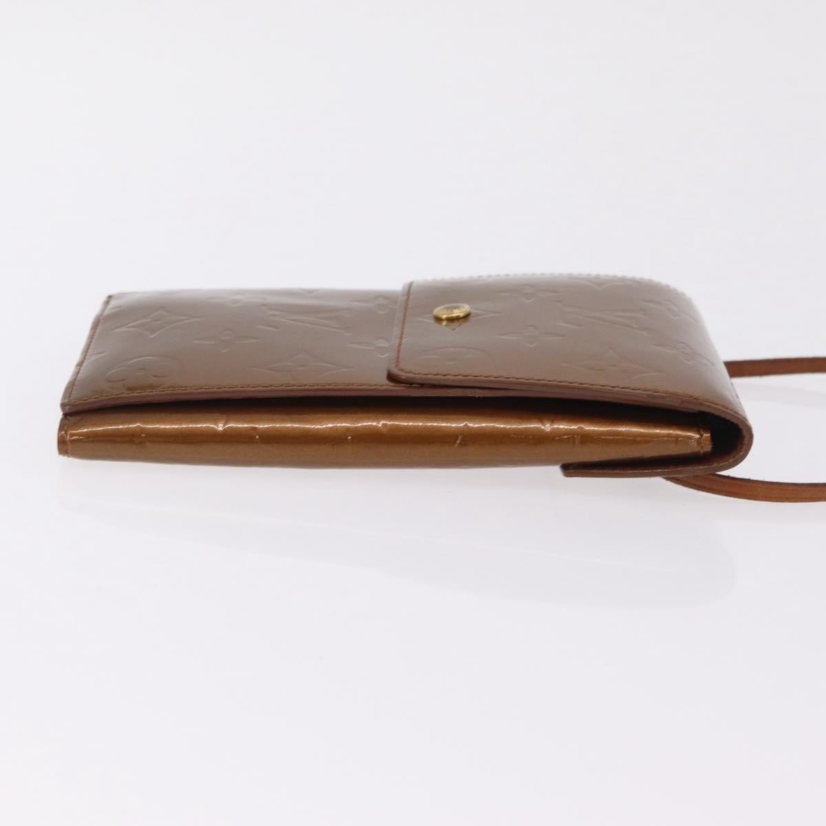 Louis Vuitton Walker Monogram Vernis Brown Patent_Leather Wallets Accessory (Pre-Owned)