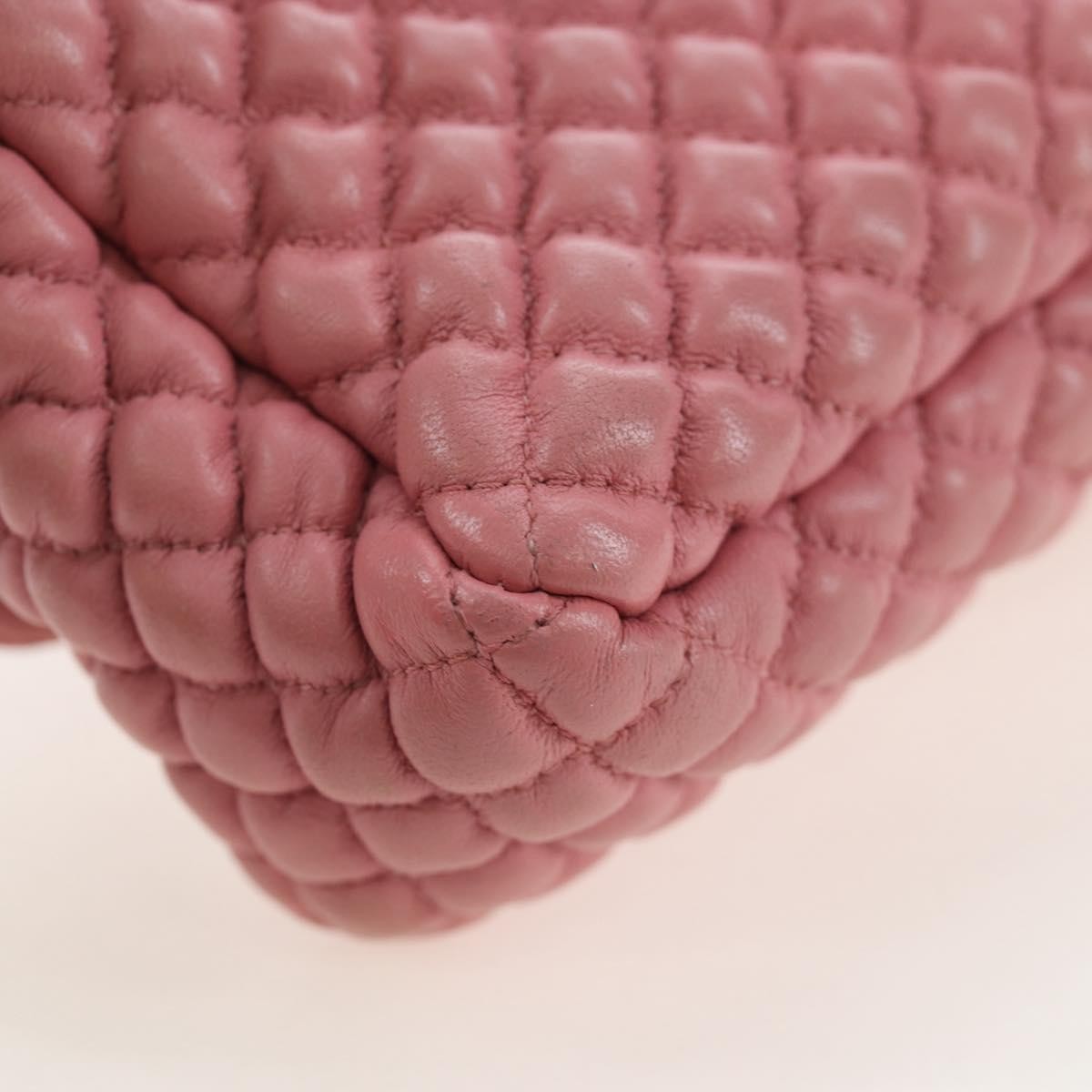 Chanel Flap Shoulder Quilted Lambskin Pink Leather Shoulder Bag Bag (Pre-Owned)
