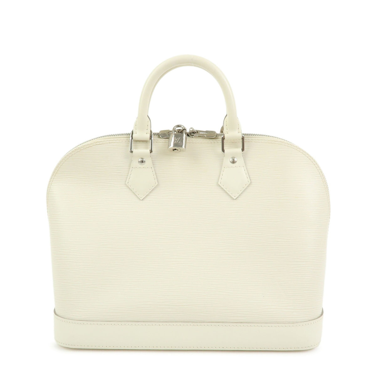 Louis Vuitton Alma Epi Leather White Leather Handbag (Pre-Owned)
