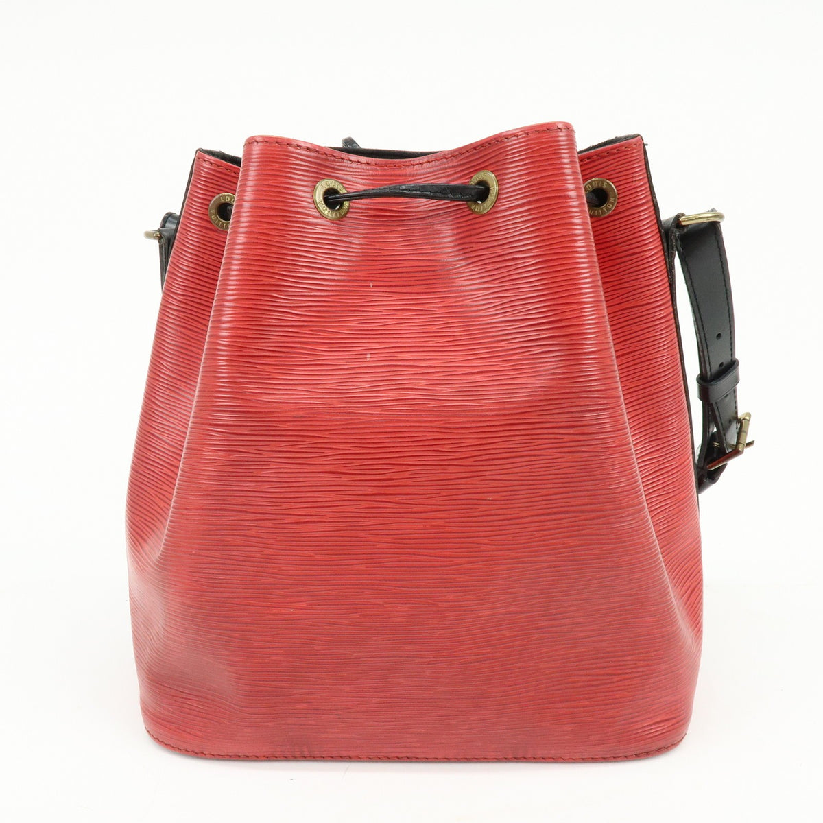 Louis Vuitton Bicolor Petit Noe Epi Leather Red Leather Handbag (Pre-Owned)