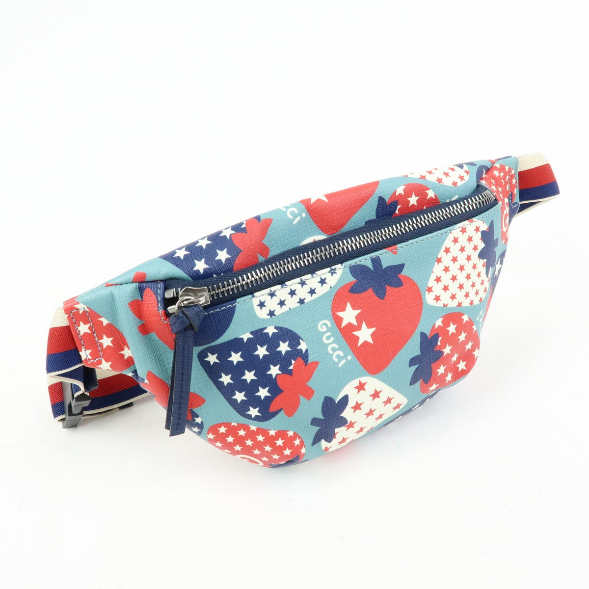 Gucci Children's Belt Printed Coated Canvas Multicolour Canvas Handbag (Pre-Owned)