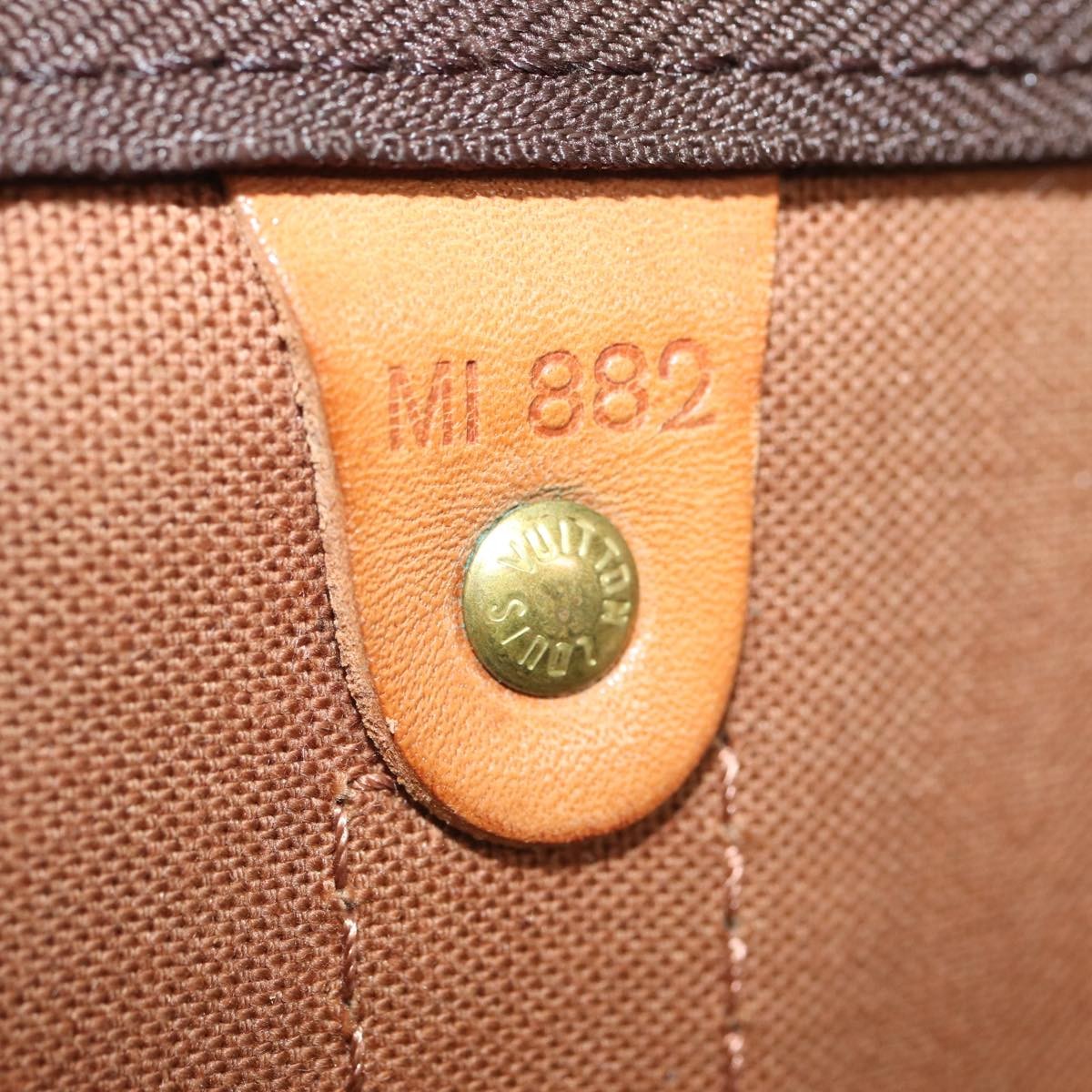 Louis Vuitton Keepall Monogram Canvas Brown Canvas Travel Bag Bag (Pre-Owned)