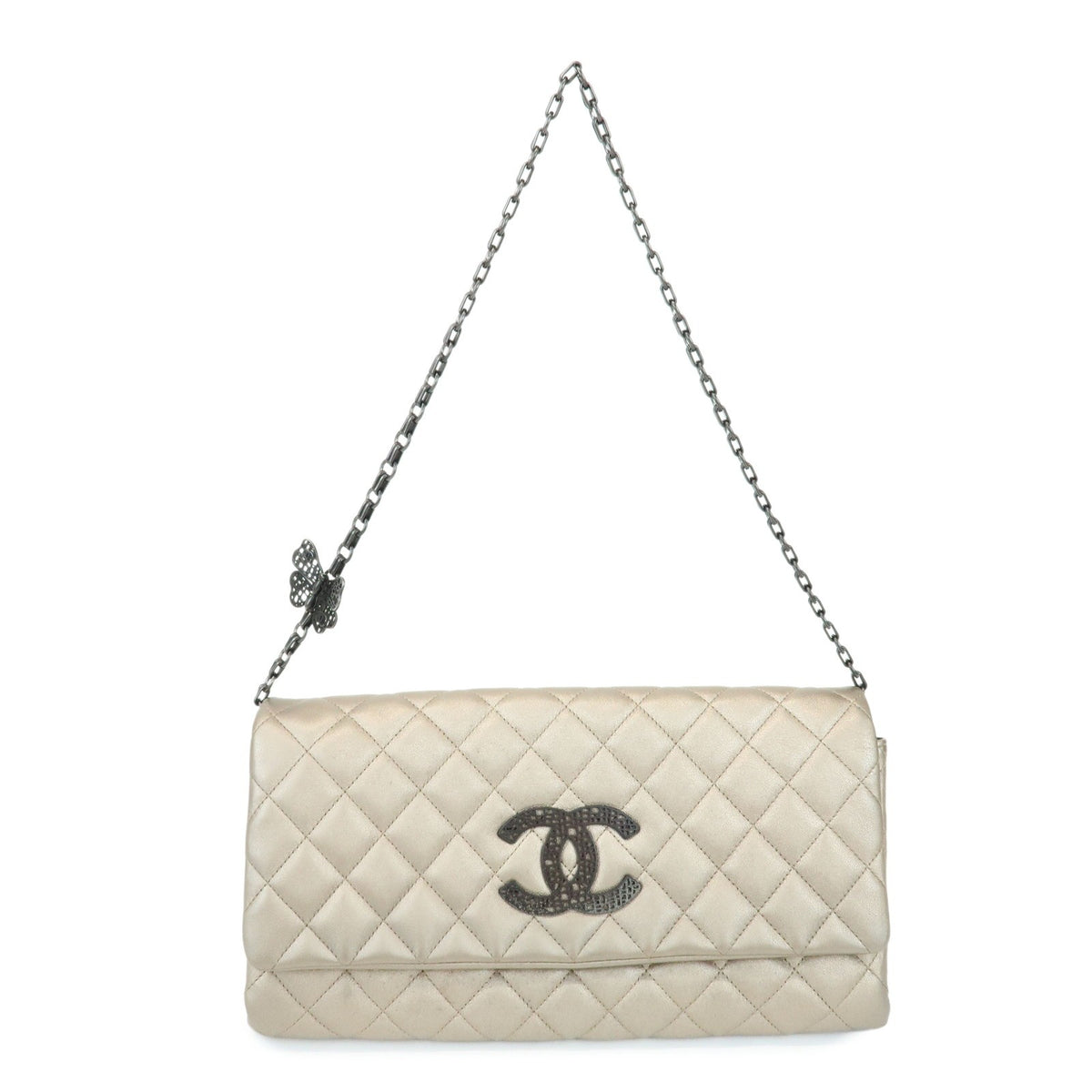 Chanel Butterfly Chain Clutch Quilted Lambskin Other Leather Clutche & Pouche Bag (Pre-Owned)