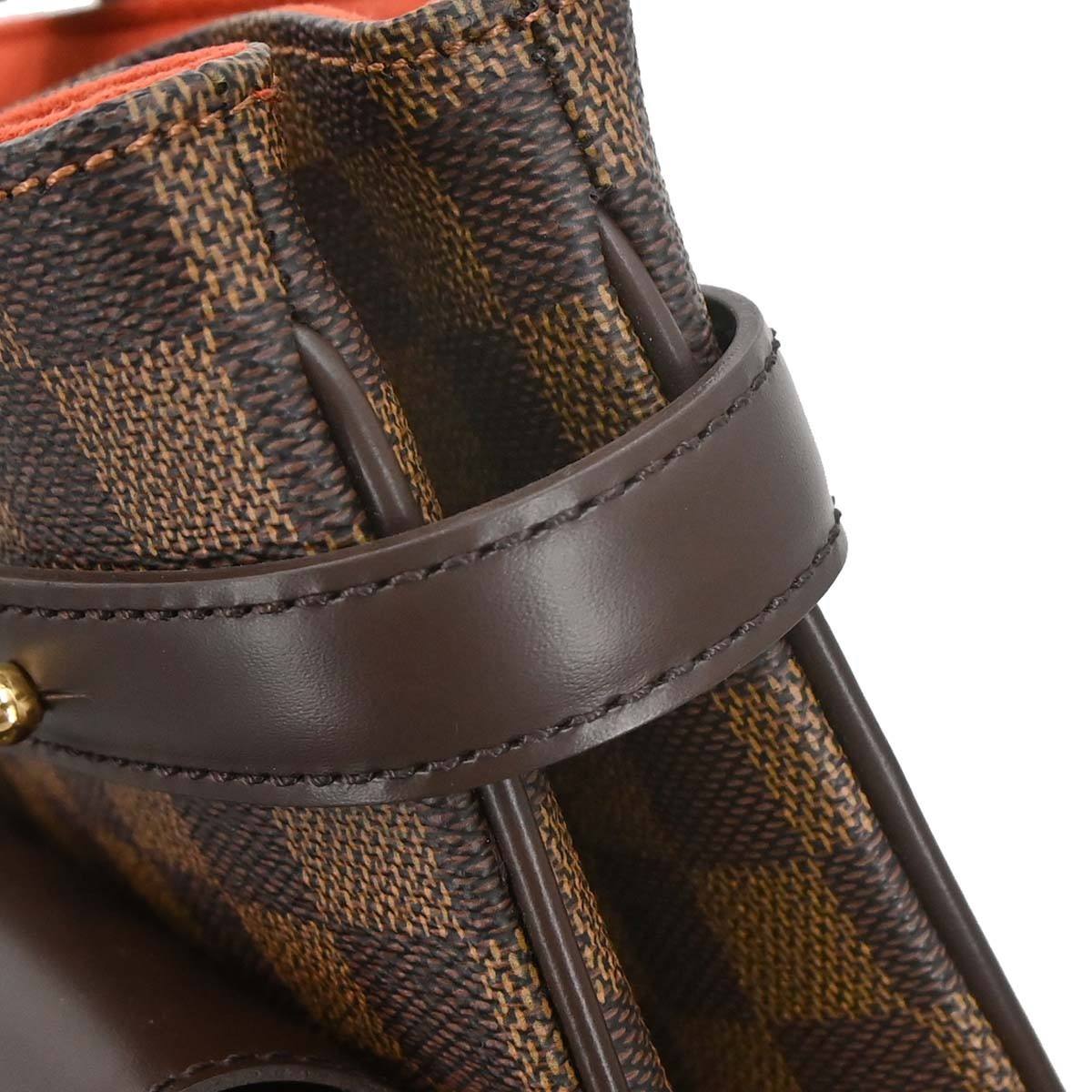 Louis Vuitton Uzes Damier Ebene Brown Canvas Tote Bag Bag (Pre-Owned)