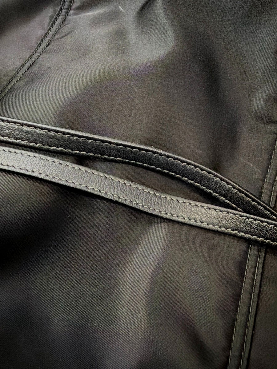 Prada Etiquette Tote Tessuto Black Nylon Tote Bag Bag (Pre-Owned)