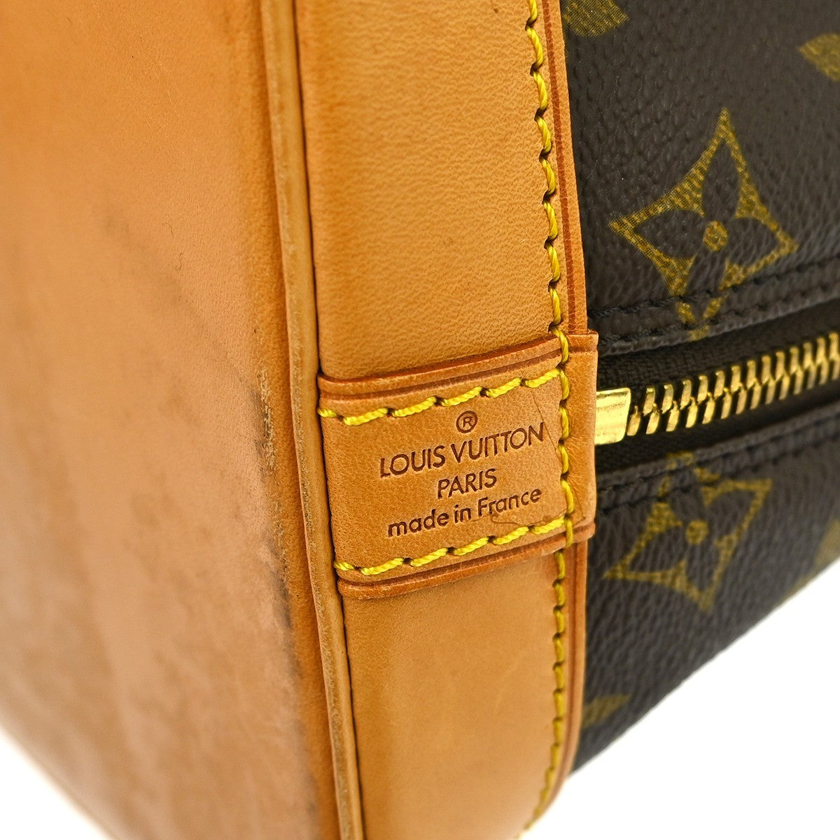 Louis Vuitton Alma Monogram Brown Canvas Handbag (Pre-Owned)