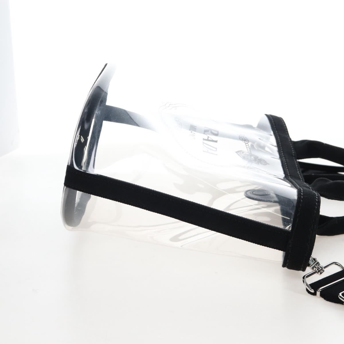 Prada Logo Pvc Transparent Plastic Tote Bag Bag (Pre-Owned)