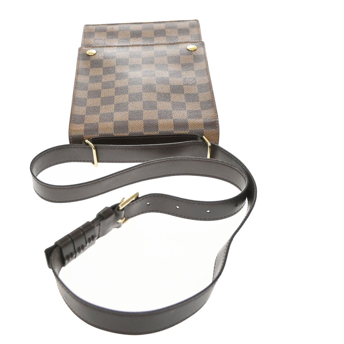 Louis Vuitton Portobello Messenger Damier Ebene Brown Canvas Shoulder Bag Bag (Pre-Owned)