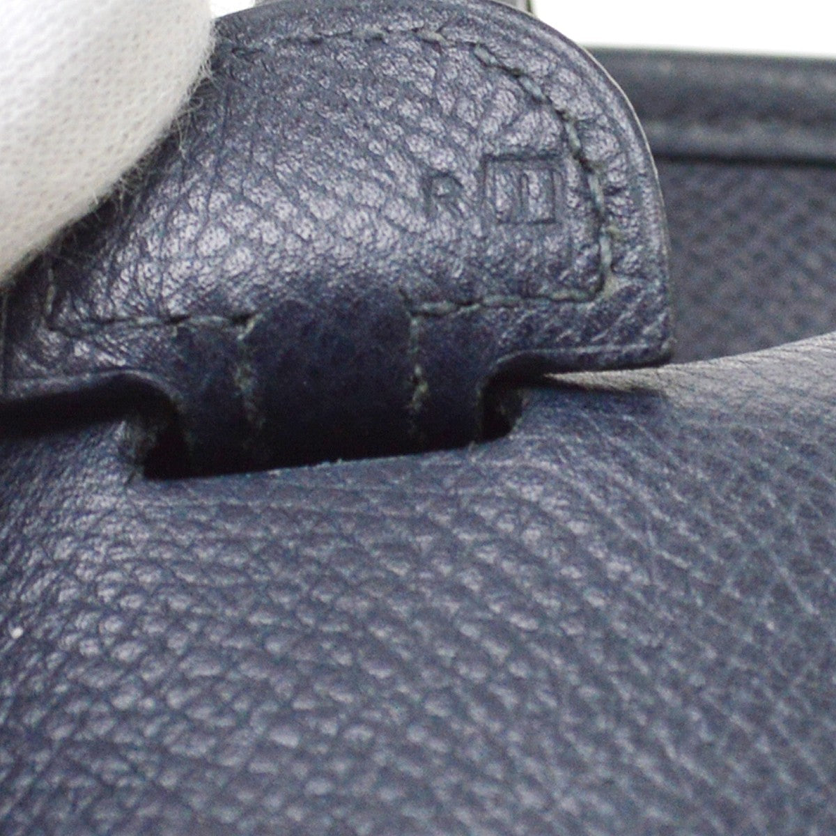 Hermes Evelyne Bag Gen I Epsom Navy Leather Handbag (Pre-Owned)