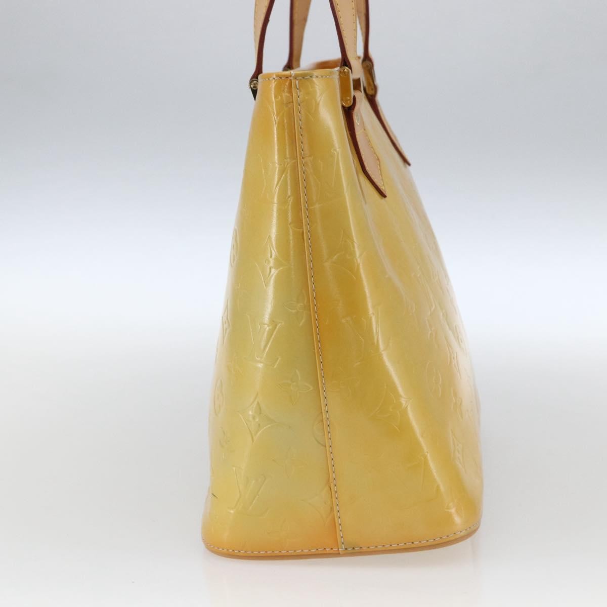 Louis Vuitton Houston Monogram Vernis Yellow Patent_Leather Tote Bag Bag (Pre-Owned)