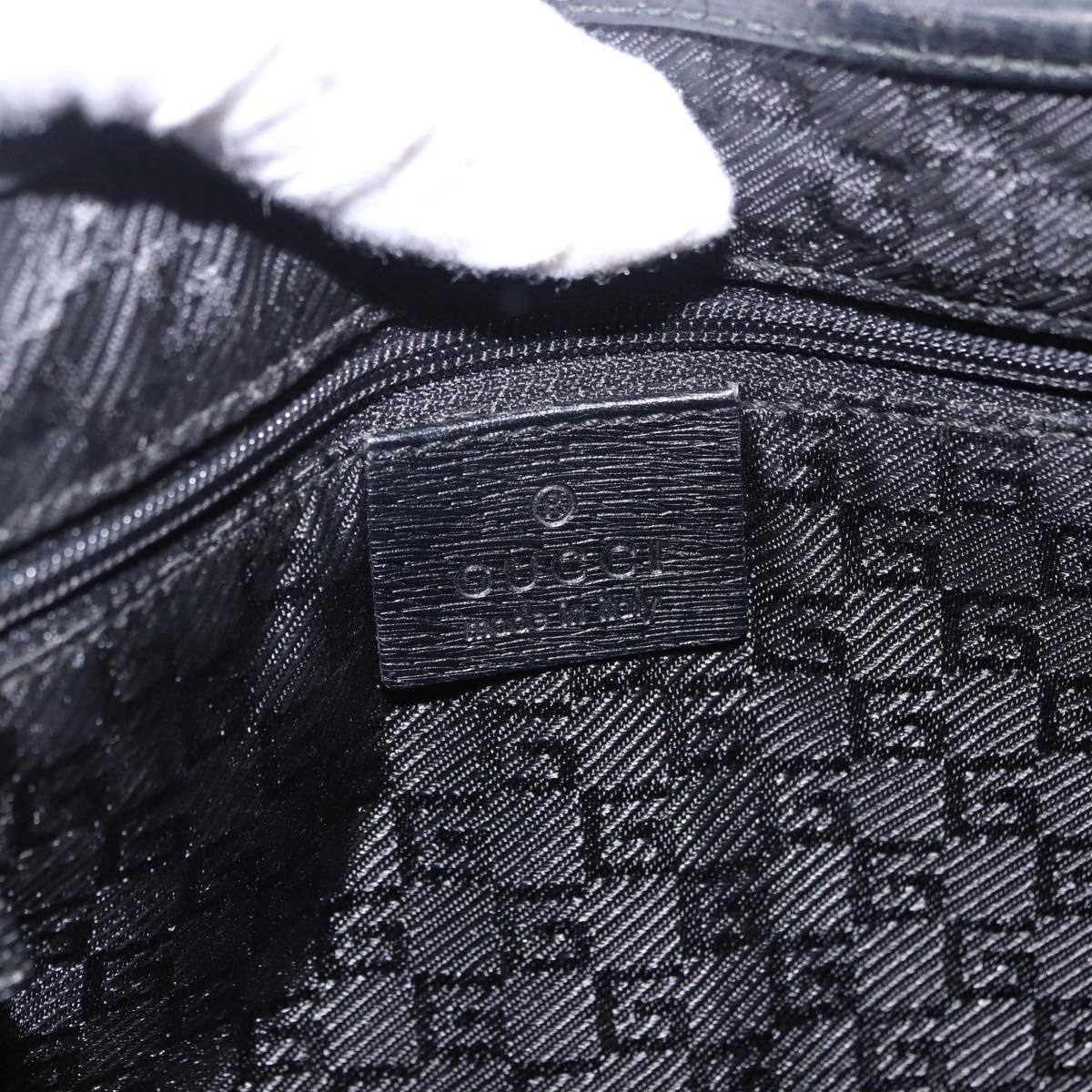 Gucci Bamboo Jackie Leather Black Leather Handbag (Pre-Owned)