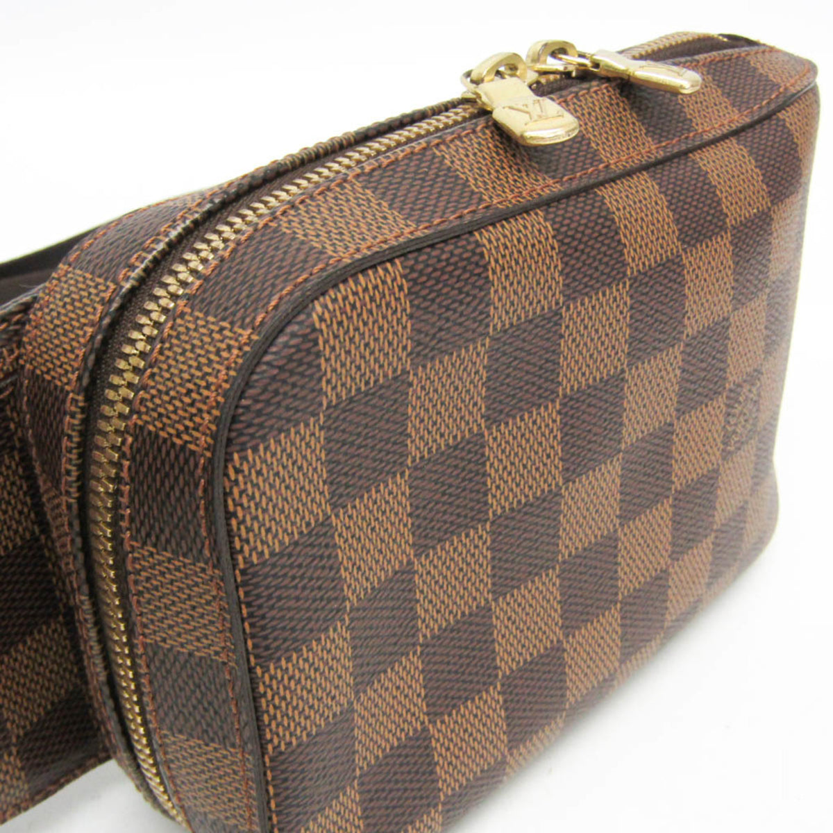 Louis Vuitton Geronimos Waist Damier Brown Canvas Shoulder Bag Bag (Pre-Owned)
