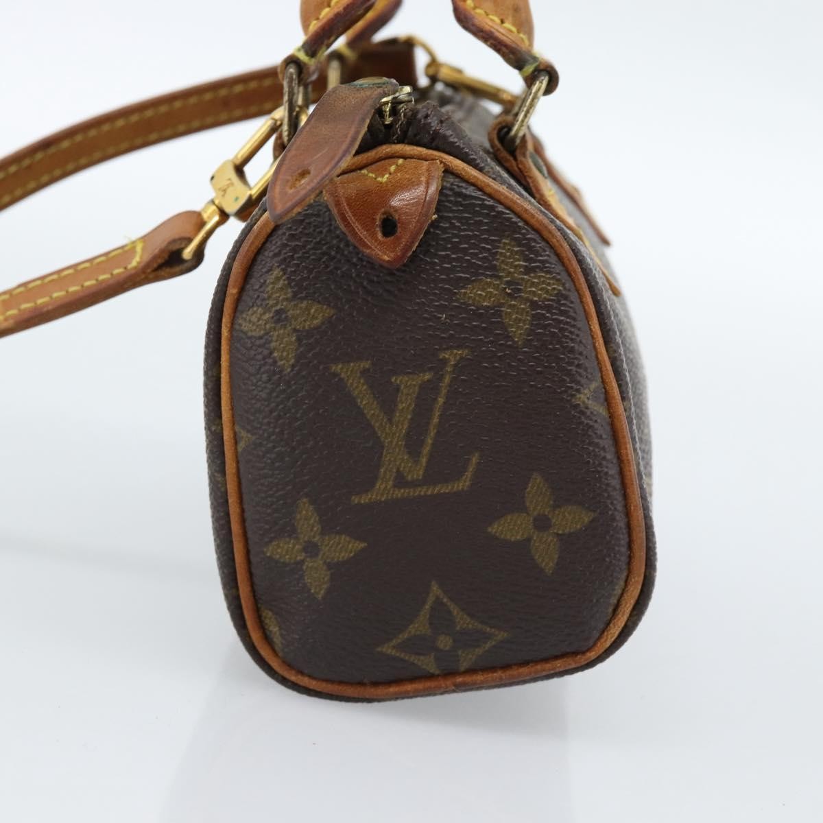 Louis Vuitton Speedy Mini Hl Monogram Canvas Brown Canvas Handbag (Pre-Owned)