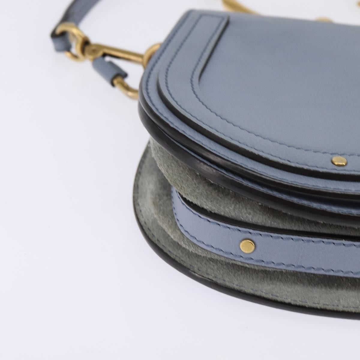 Chloe Nile Leather Blue Leather Handbag (Pre-Owned)