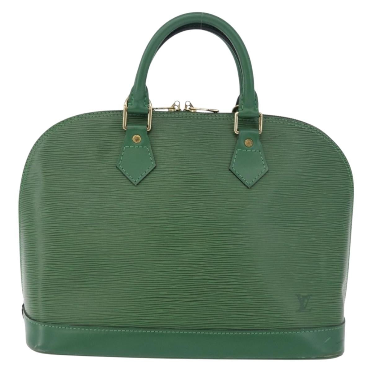 Louis Vuitton Alma Epi Green Leather Handbag (Pre-Owned)