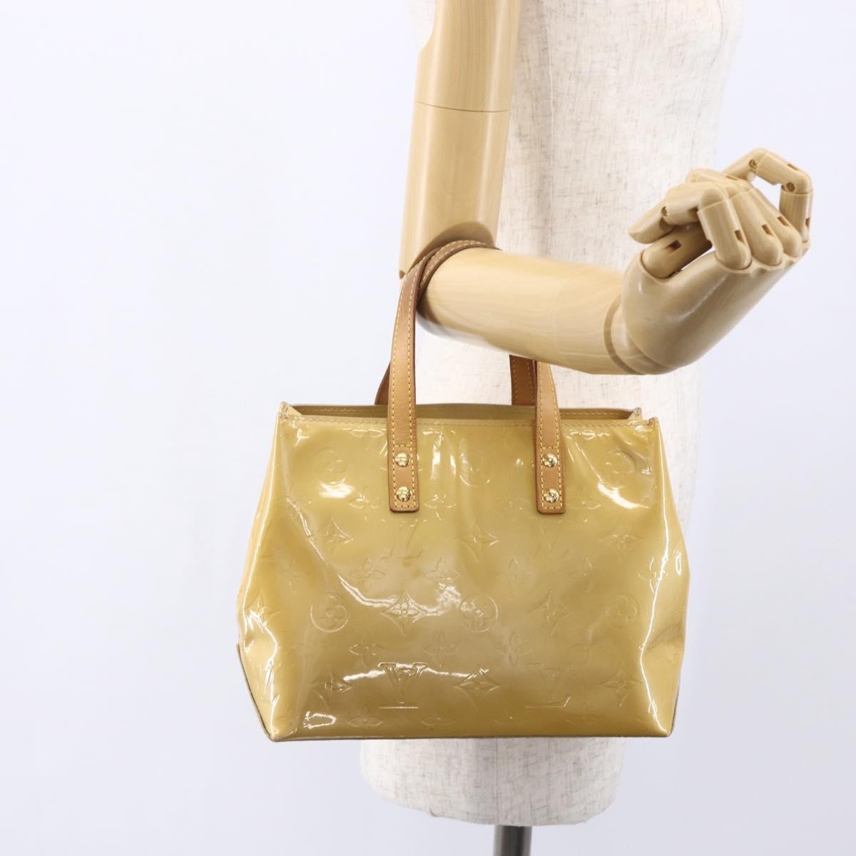 Louis Vuitton Reade Monogram Vernis Beige Patent_Leather Handbag (Pre-Owned)