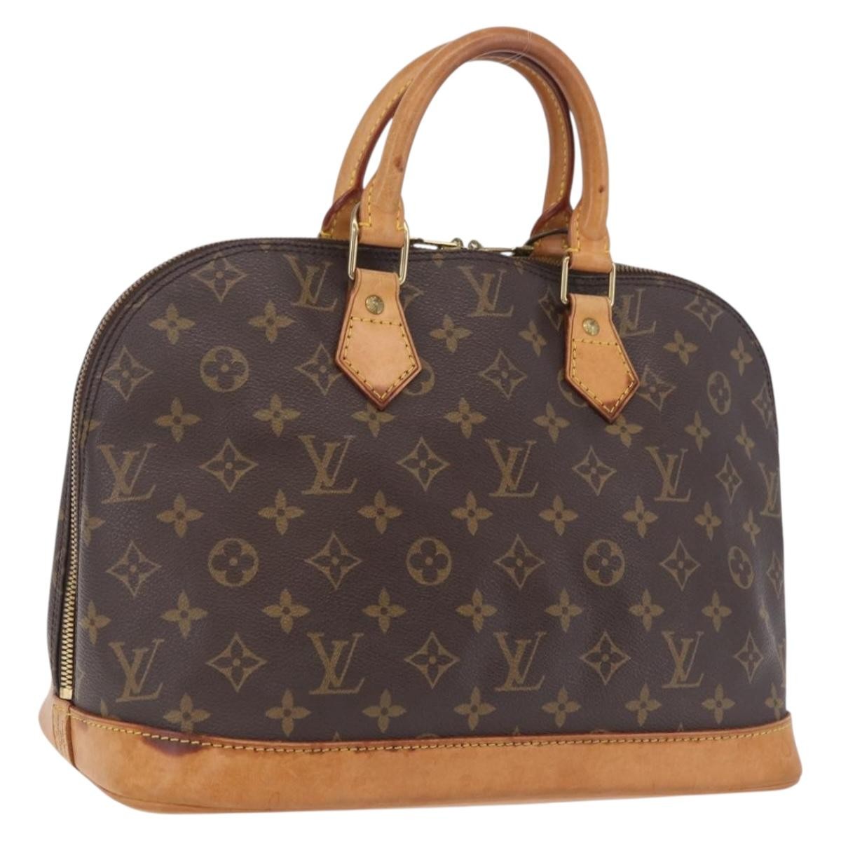 Louis Vuitton Alma Monogram Canvas Brown Canvas Handbag (Pre-Owned)