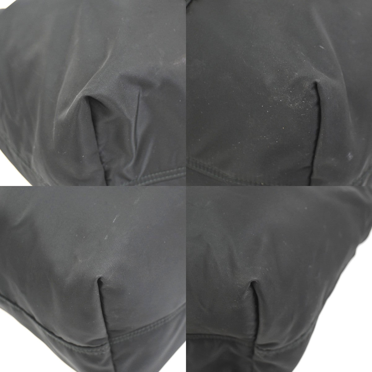 Prada Etiquette Tote Tessuto Black Nylon Tote Bag Bag (Pre-Owned)