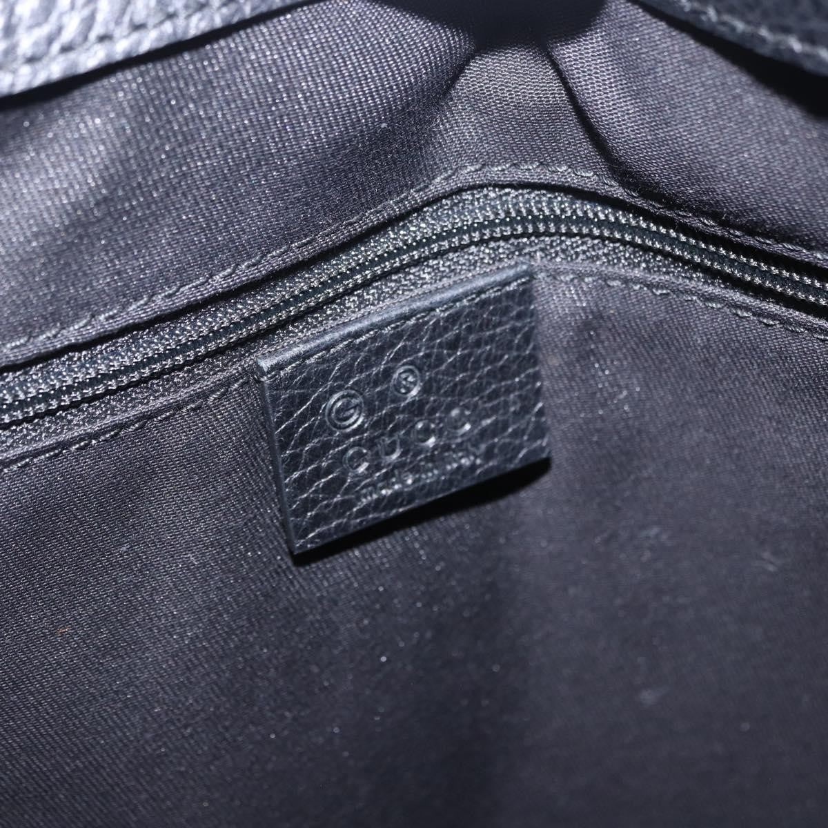 Gucci Original Messenger Gg Canvas And Leather Black Canvas Shoulder Bag Bag (Pre-Owned)