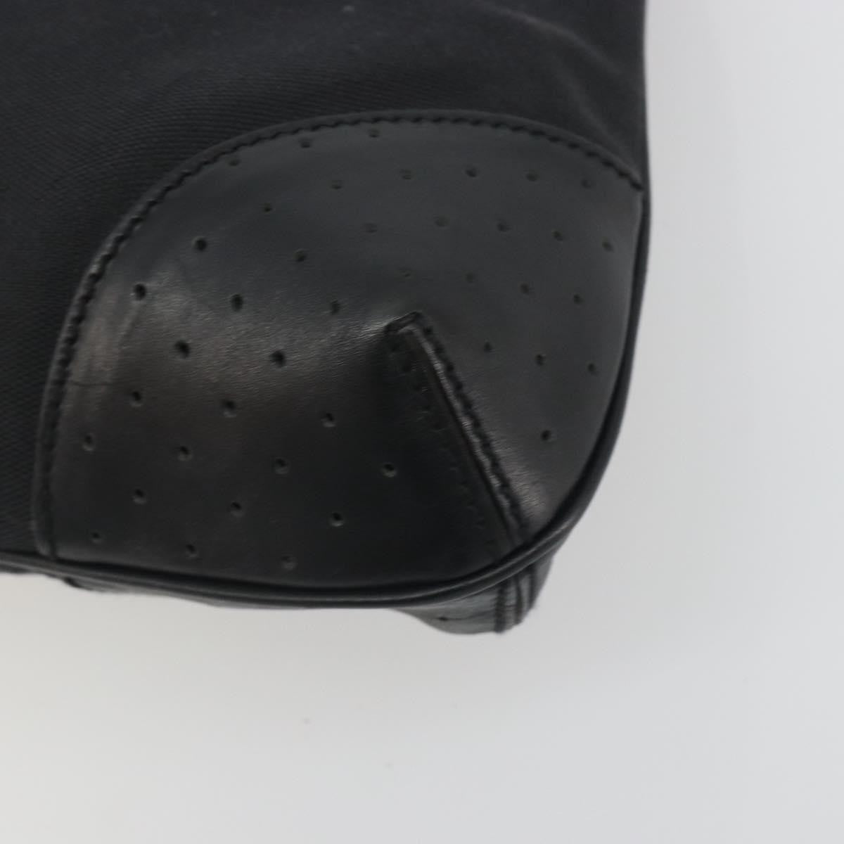 Gucci Reins Web Canvas Black Canvas Shoulder Bag Bag (Pre-Owned)