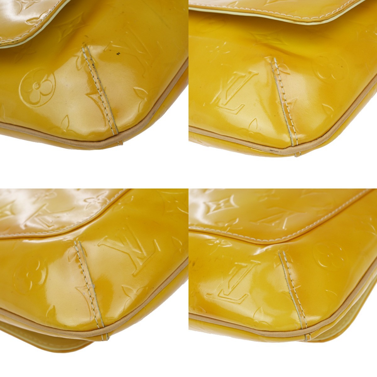 Louis Vuitton Thompson Street Monogram Vernis Yellow Patent_Leather Shoulder Bag Bag (Pre-Owned)