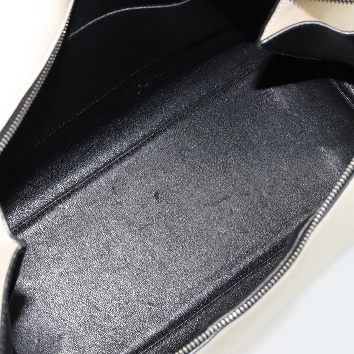 Celine Edge Leather White Leather Handbag (Pre-Owned)