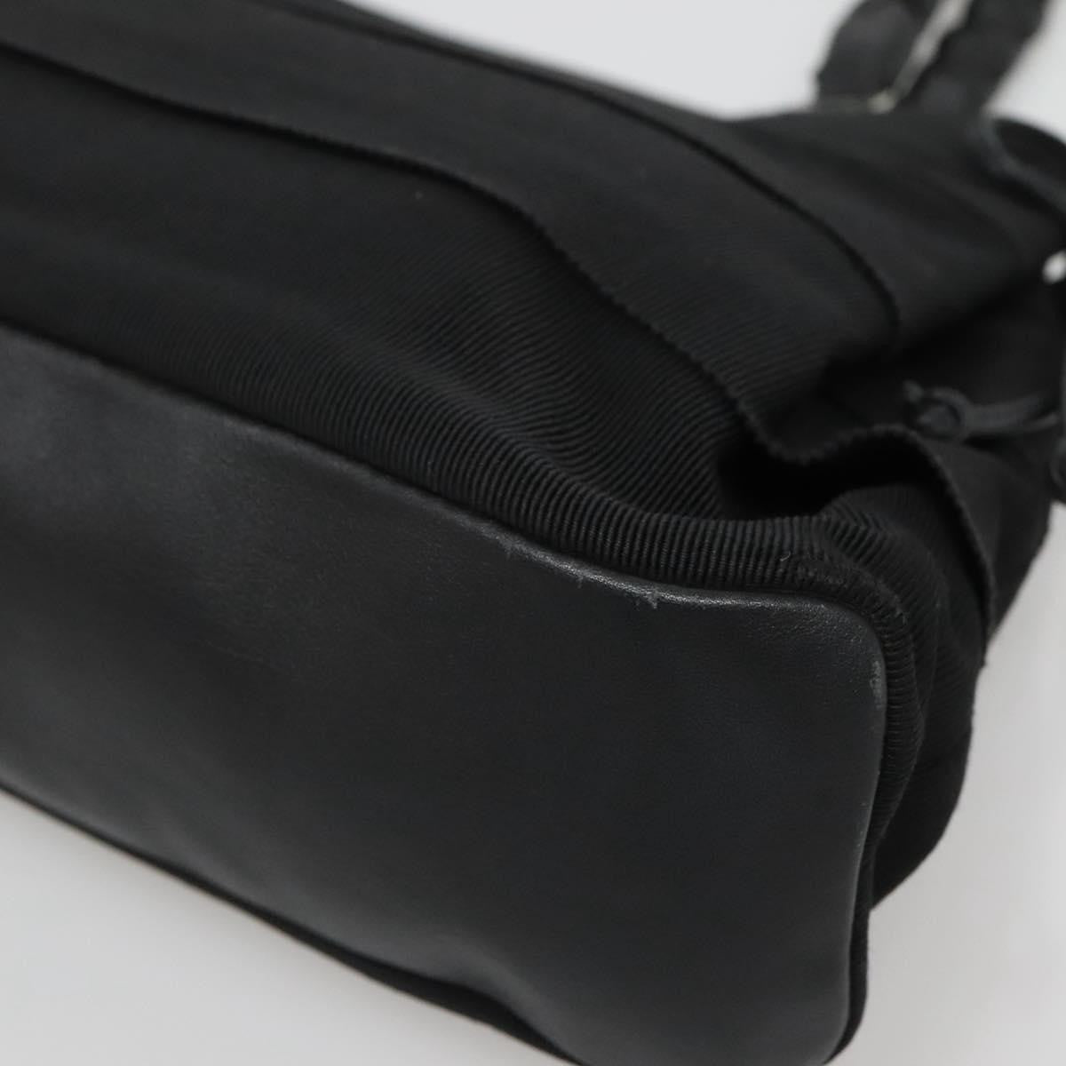 Salvatore Ferragamo Vala Tote Canvas Black Canvas Tote Bag Bag (Pre-Owned)