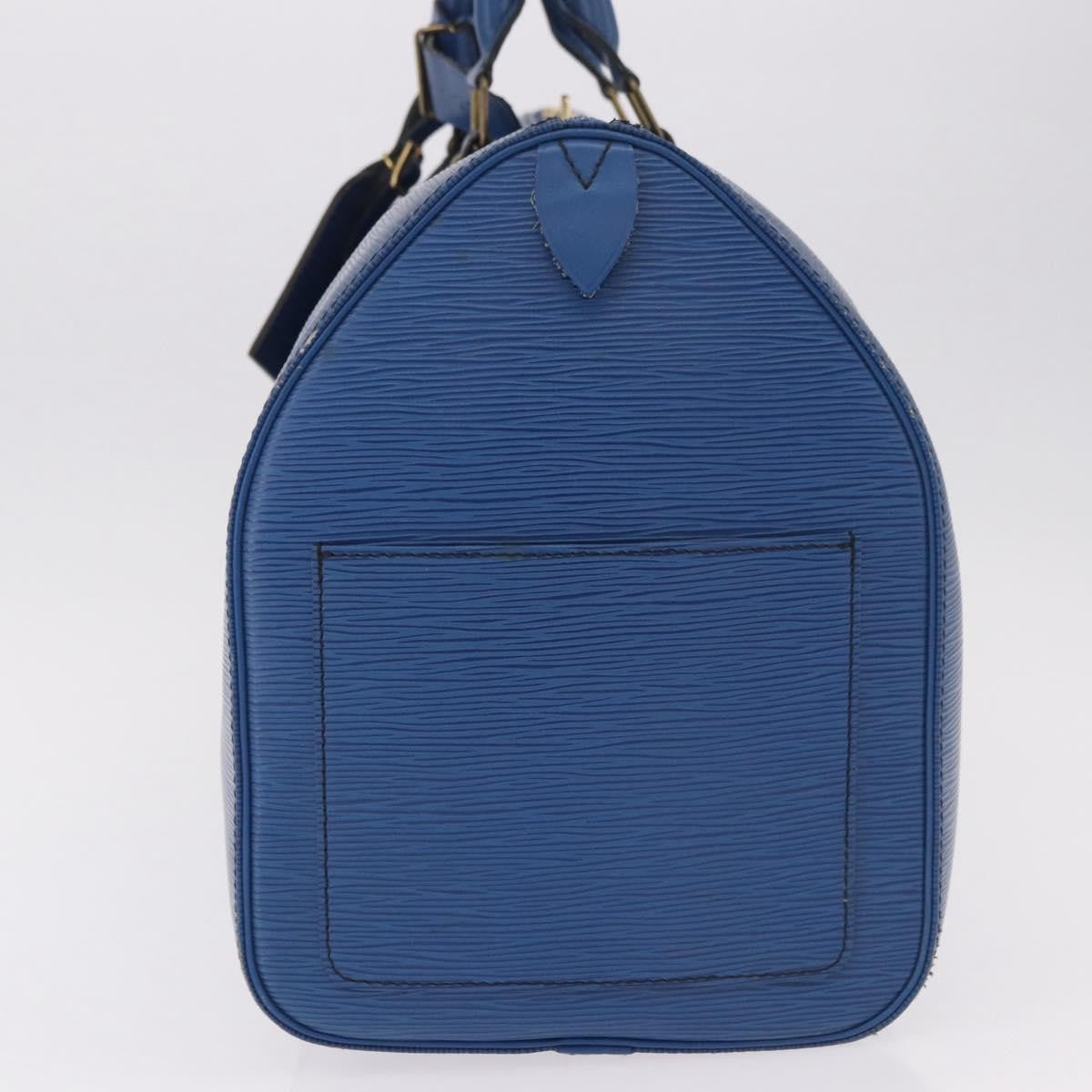 Louis Vuitton Keepall Epi Leather Blue Leather Travel Bag Bag (Pre-Owned)