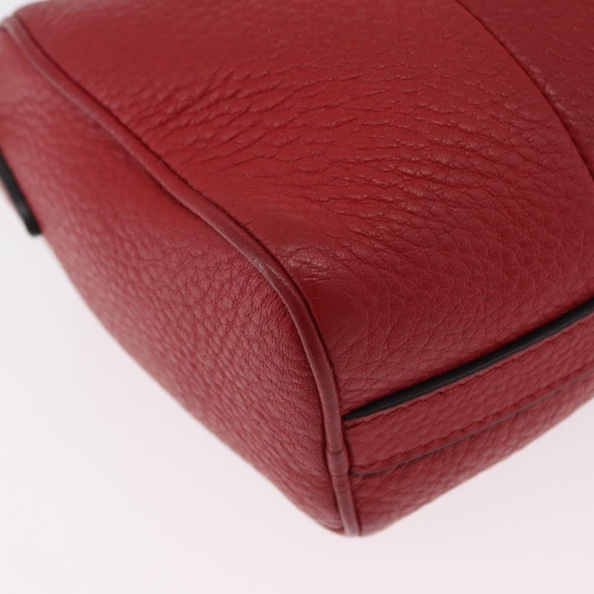 Prada Barrel Vitello Phenix Red Leather Crossbody Bag Bag (Pre-Owned)