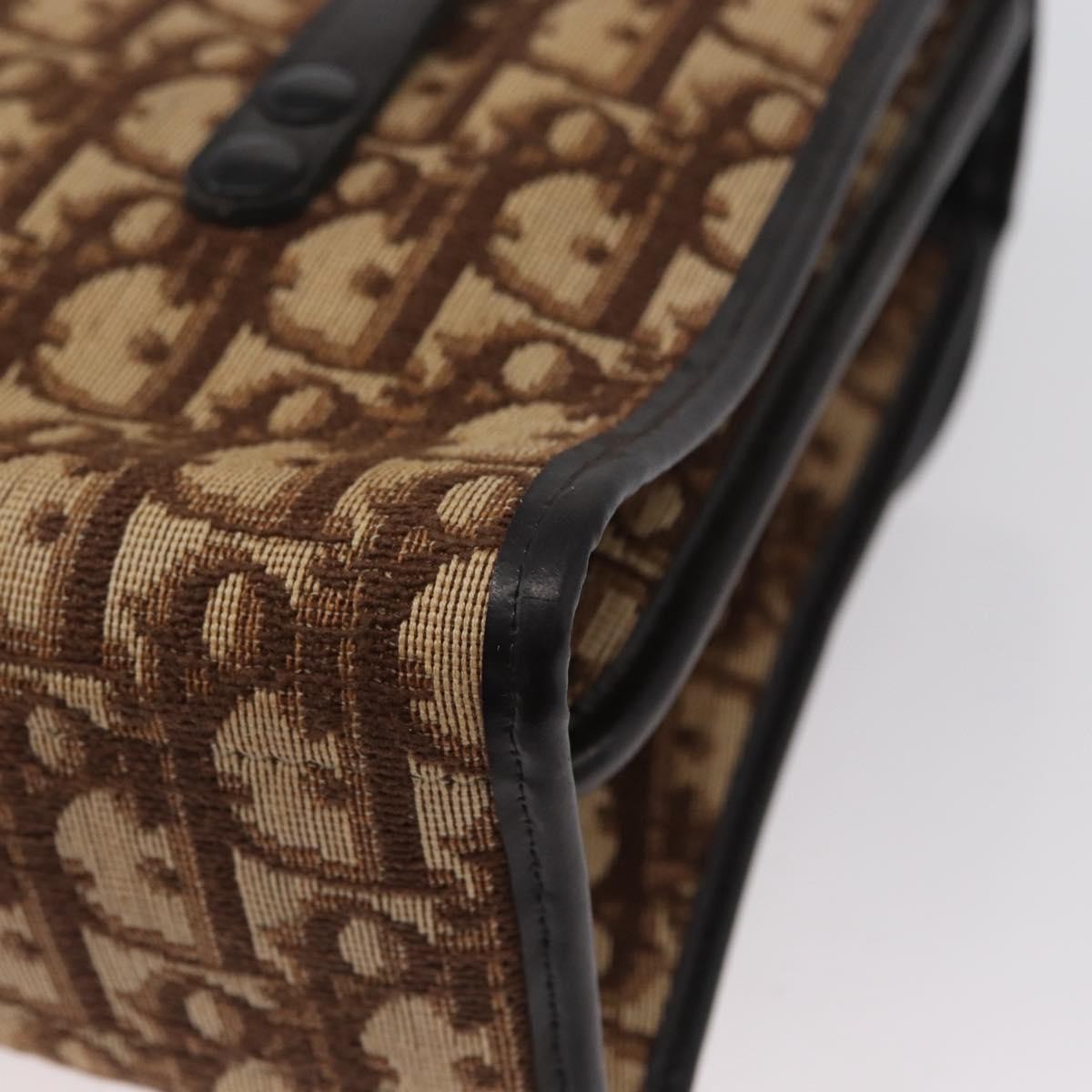 Christian Dior Trotter Canvas Beige Canvas Shoulder Bag Bag (Pre-Owned)