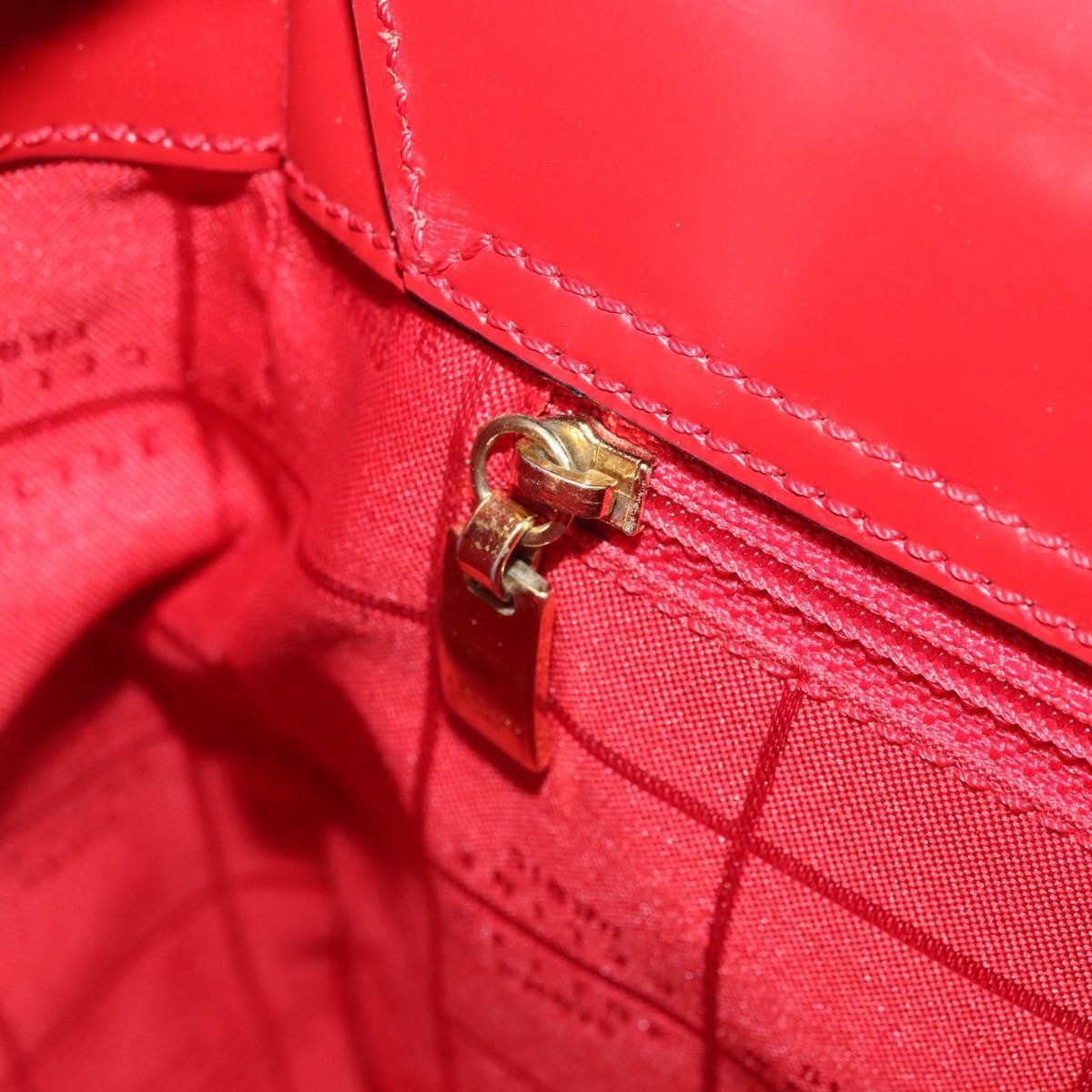 Celine Vintage Leather Red Leather Handbag (Pre-Owned)