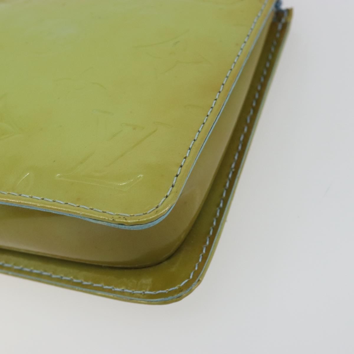 Louis Vuitton Lexington Pochette Monogram Vernis Green Patent_Leather Clutche & Pouche Bag (Pre-Owned)