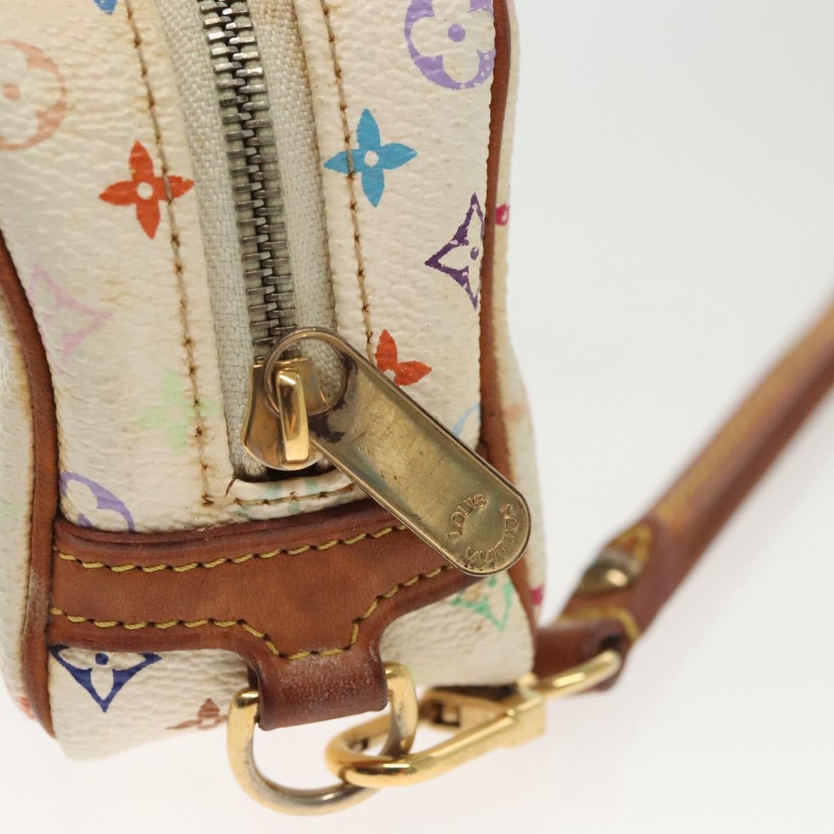Louis Vuitton Wapity Trousse Monogram Multicolor White Canvas Clutche & Pouche Bag (Pre-Owned)