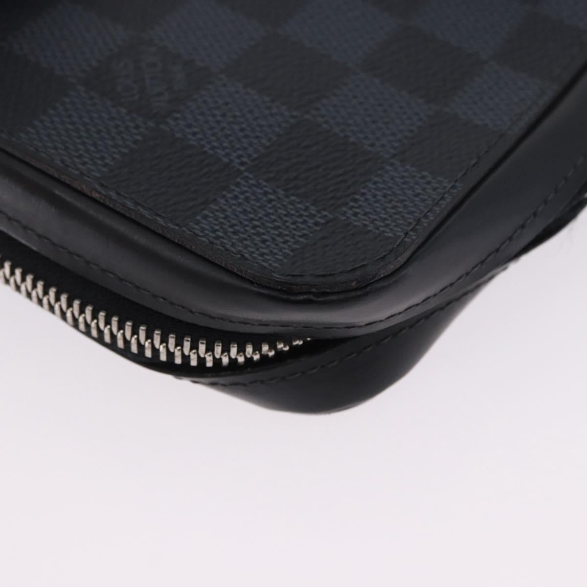 Louis Vuitton Zippy Xl Damier Leather Black Canvas Wallets Accessory (Pre-Owned)