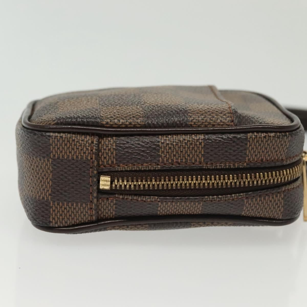 Louis Vuitton Etui Okapi Camera Case Damier Ebene Brown Canvas Clutche & Pouche Bag (Pre-Owned)