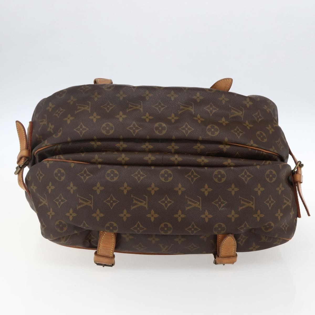 Louis Vuitton Saumur Monogram Canvas Brown Canvas Shoulder Bag Bag (Pre-Owned)