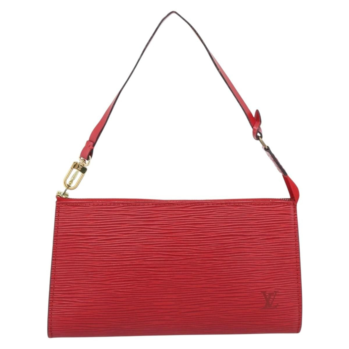 Louis Vuitton Pochette Accessoires Epi Red Leather Clutche & Pouche Bag (Pre-Owned)