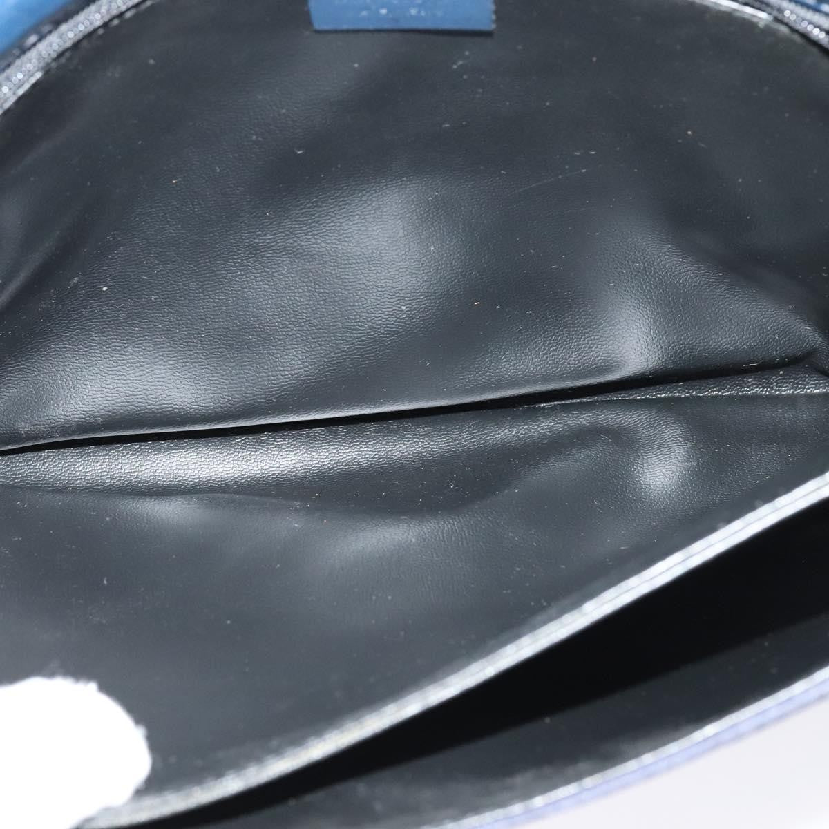 Burberry Flap Shoulder Canvas Navy Canvas Shoulder Bag Bag (Pre-Owned)