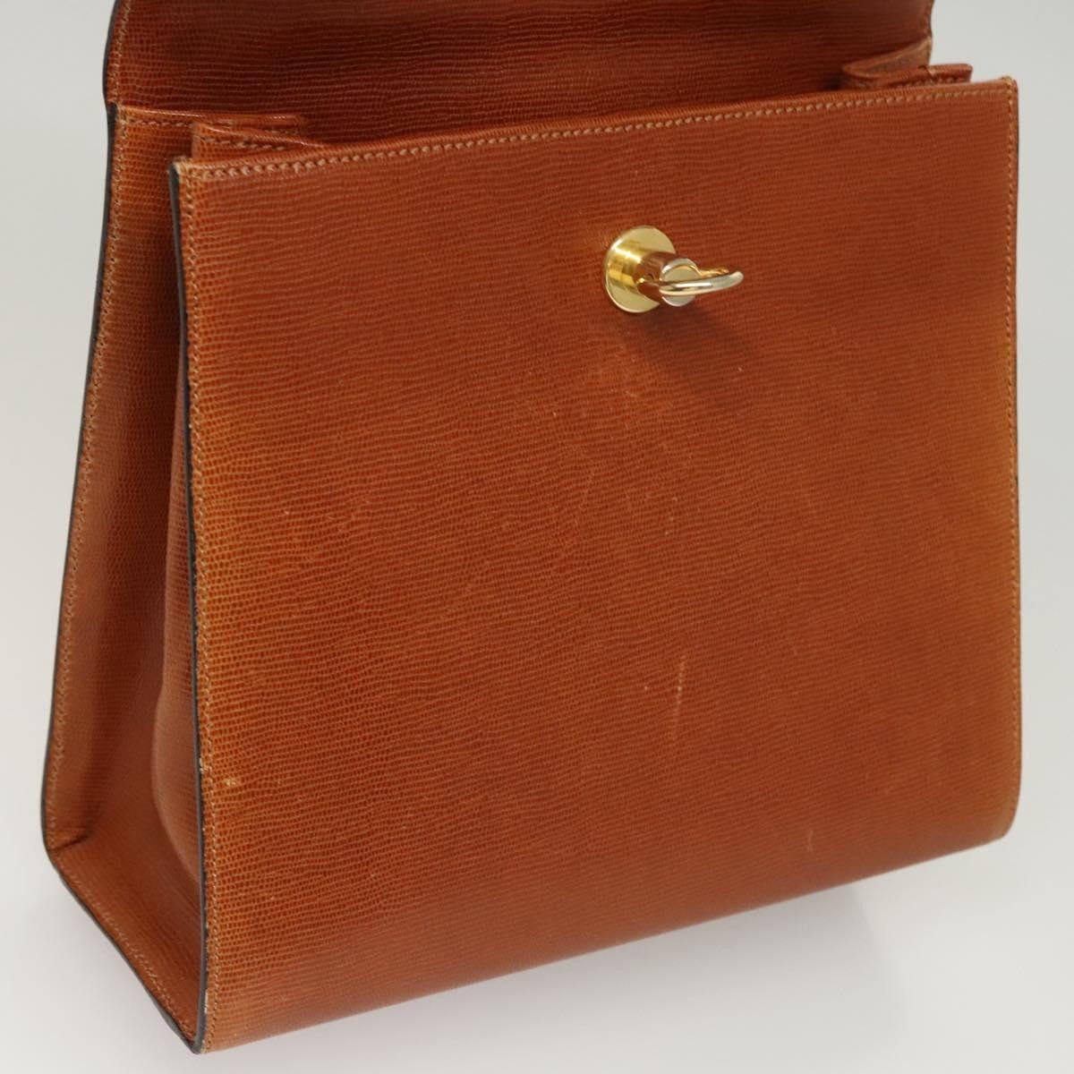 Celine Vintage Leather Brown Leather Handbag (Pre-Owned)