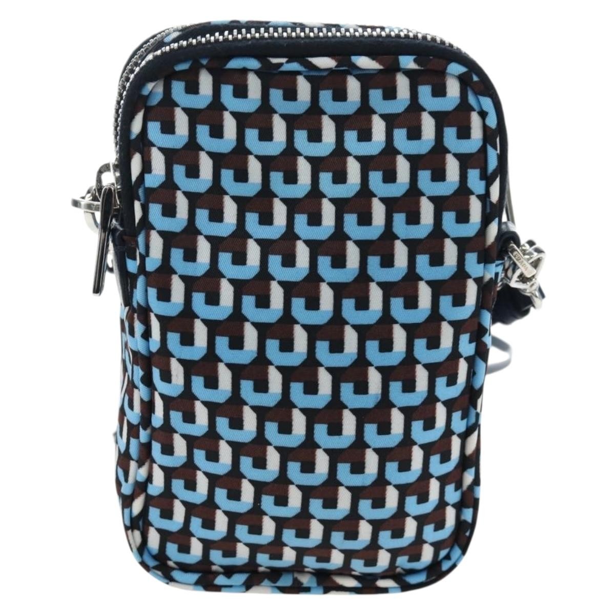 Prada Vintage Tessuto Blue Nylon Shoulder Bag Bag (Pre-Owned)
