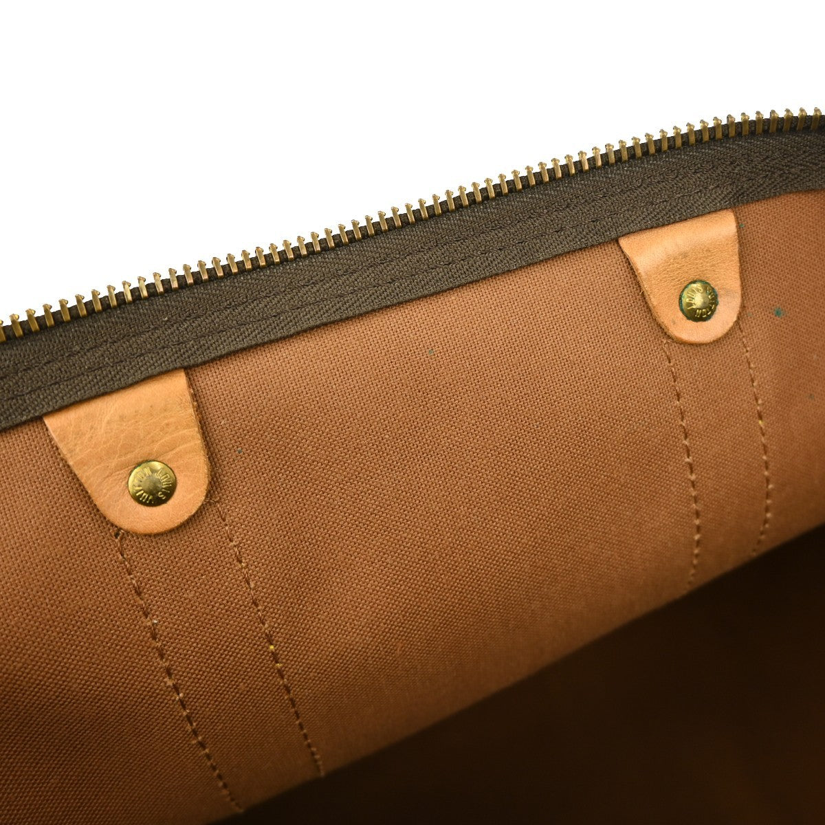 Louis Vuitton Keepall Bandoulière Monogram Brown Canvas Travel Bag Bag (Pre-Owned)