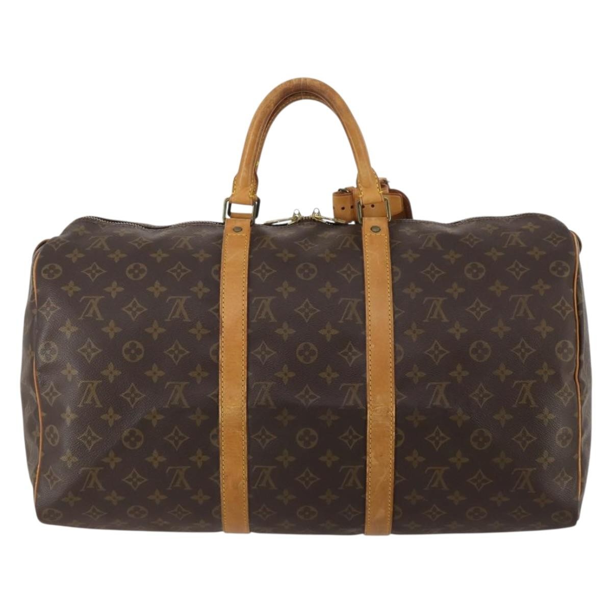Louis Vuitton Keepall Monogram Canvas Brown Canvas Travel Bag Bag (Pre-Owned)