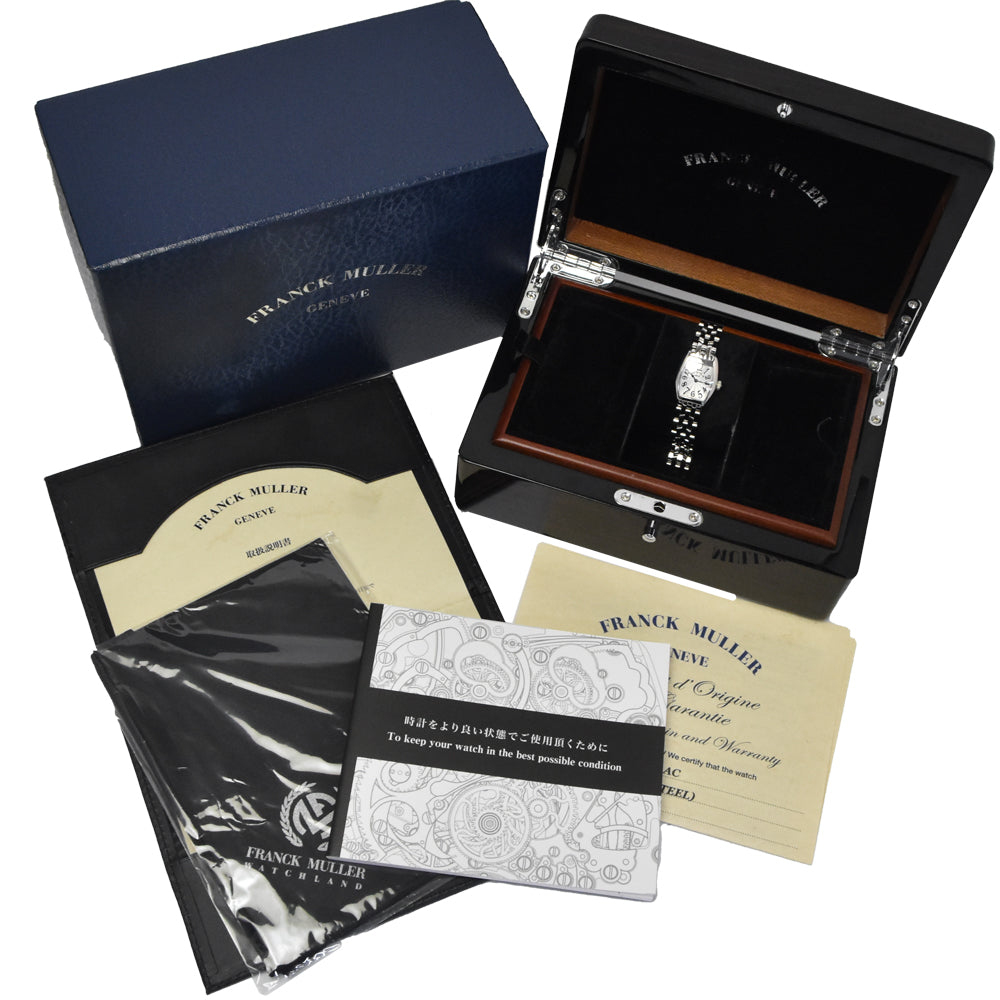 Franck Muller Cintree Curvex Quartz Stainless Steel Watch (Pre-Owned)