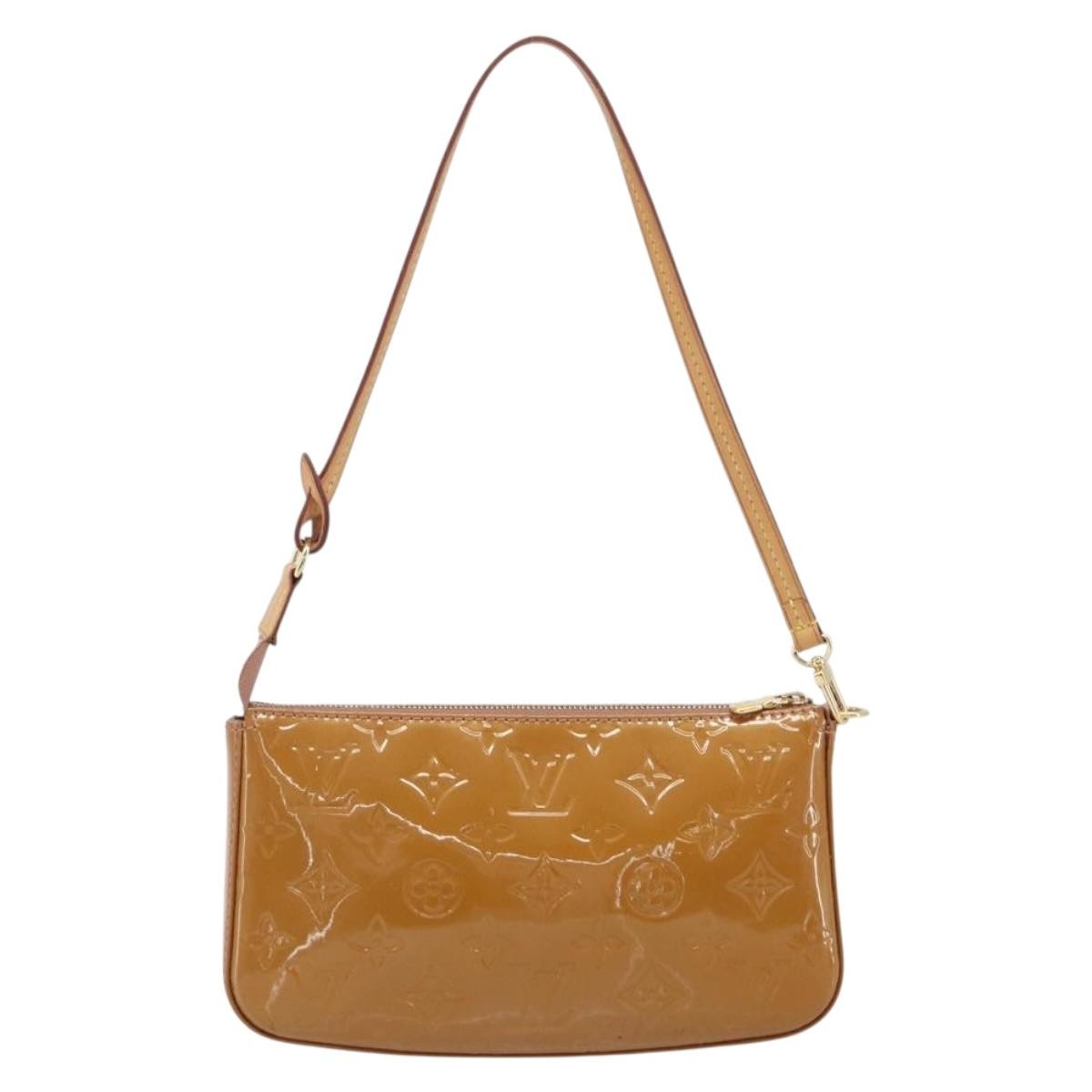 Louis Vuitton Pochette Accessoires Nm Monogram Vernis Brown Patent_Leather Clutche & Pouche Bag (Pre-Owned)